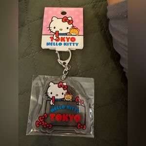 Hello Kitty Tokyo Keychain - Pink and White
